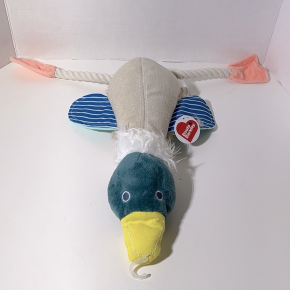 Boots & Barkley Dog Gray Duck Tug Cuddle Plush Dog Toy Wrope Poshmark